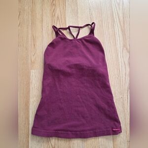 Hard Tail Burgandy Yoga Tank Top